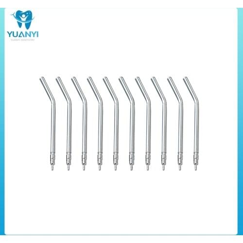 10pcs dental 3 Way Syringe tips Stainless Steel Syringe Spray Nozzles Tips Air Water Spray Triple Syringe For 3 Way Tube