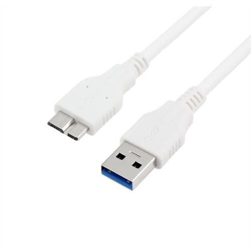 Factory spot wholesale white tinned stranded copper wire USB3.0 mobile hard disk line note3 data cable