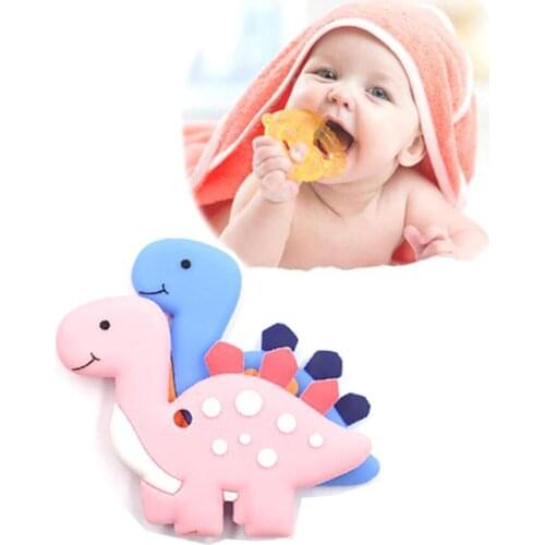 Baby Teether Lovely Animal Dinosaur Soft Silicone Teether Baby Newborn Teething Chew Toy Dental Care Baby Care Baby accessories