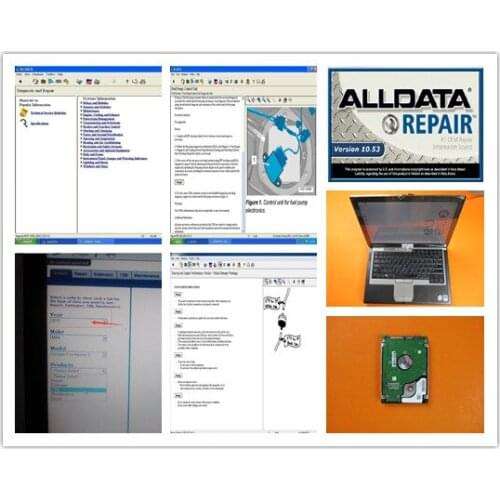 Auto Software Repair Alldata 10.53 MITC/HELL and ATSG 3in1 Installed in D630 Laptop Hdd 1TB for Car Truck Diagnostic NOTEBOOK