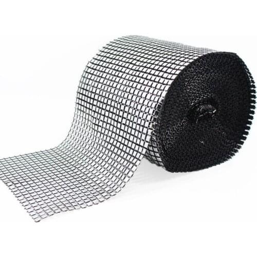 A Roll 4mm Square Mesh Drill Sparkling Diamond Mesh Wrap Rhinestone Ribbon Wedding Supplies Prom Home Decoration DIY Accessories
