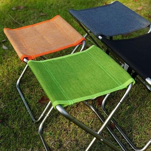 Outdoor Folding Stool Chair Ultra Lightweight Portable Folding Camping Chair Picnic Fishing Stool Beach Chair outdoor furniture