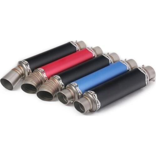 Universal 36-51mm Motorcycle Exhaust Muffler with Db Killer Stickers for Z900 GSXR1000 SV650 R6 R3 ZX6R ZX10 K7 MT07