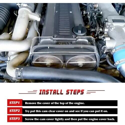 Clear Cam Gear Timing Belt Cover Turbo Cam Pulley for Toyota Supra 1Jz Soarer Chaser Cresta Mark II 86-96 2.5L