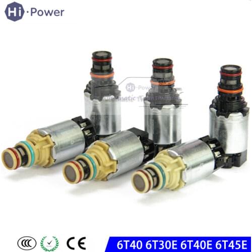 New OEM 6T40E 6T45E 6T30 6T40 6T45 6T50 Auto Transmission Solenoids Kit for Chevrolet Malibu Cruze Equinox Buick Regal LaCrosse