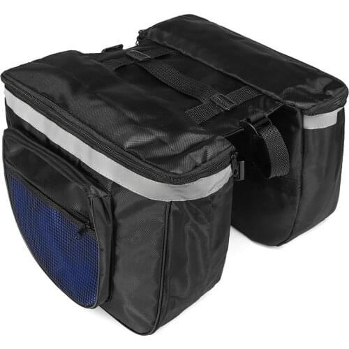 2021 New Camouflage Bicycle Big Double Pack Bike Carrier Bag Rear Rack Trunk Cycling Luggage Seat Pannier Storage Two Bag