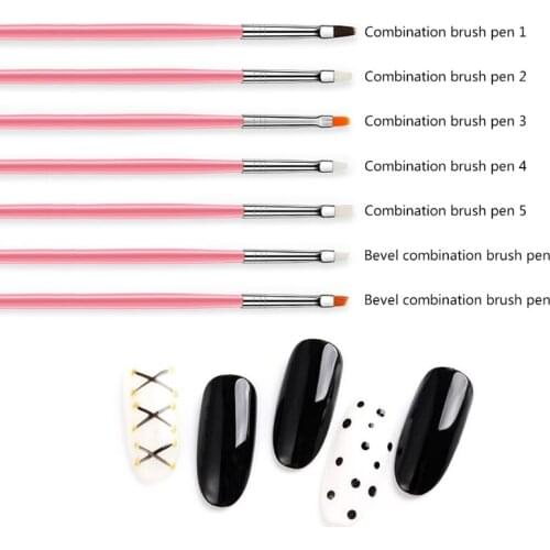 27RC 15pcs Nail Brush Set UV Gel Lacquer Acrylic Painting Liner Pen Pedicure Manicure Kit for Nails Art Tool