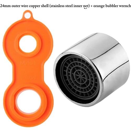 Faucet Aerator Splashproof Universal Water Saving Tap with Faucet Aerator Wrench Water Saving Aerator for Kitchen Bath