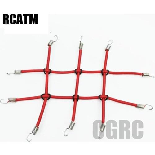 Luggage Rack Nylon Spring Rope Network For 1/10 Rc Crawler Car Traxxas Trx4 Defender Trx6 G63 D90 D110 Axial Scx10 90046