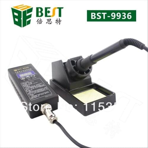 Free shipping BEST-9936 portable Micro PC control ESD safe constant temperature electronic soldering iron for cell phone repair