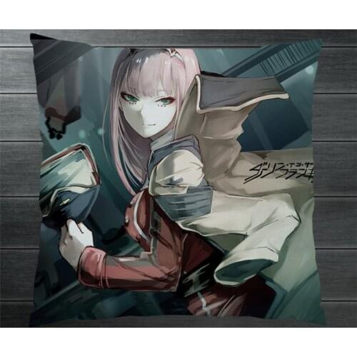 Darling in the Franxx Anime Zero Two Code 002 Two Side Pillowcases Hugging Pillow Cushion Case Cover Otaku Cosplay Gift New P07