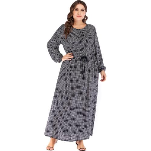 Elegant Muslim Abaya Dress Women Islamic Clothing Ramadan Musulman Turkey Moroccan Kaftan Maxi Hijab Vestidos Ropa Plus Size