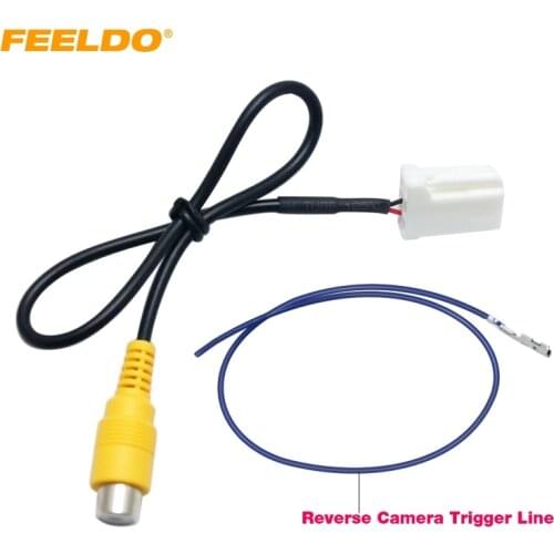 FEELDO Car Parking Reverse Rear Camera Video Plug Converter Cable Adapter For Mazda Atenza/CX-5 OEM Car Head Unit Models #2607