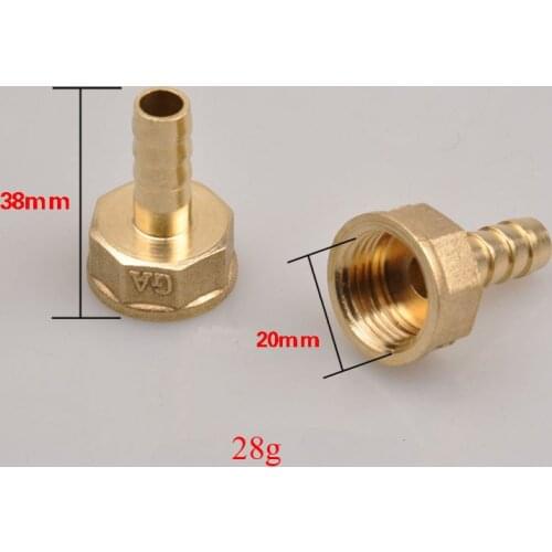 2pcs Full Copper gas G1/2" Female pipe gas water heater pipe fittings gas Nipple Tube Connectors