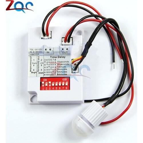 12V 24V 7-10M PIR Motion Sensor Switch IR Infrared Human Body Induction Sensor Detector Switch for LED Light Corridor Aisle Home