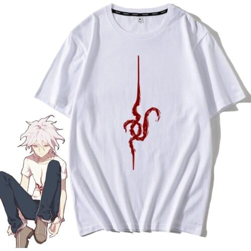 Lucas Danganronpa 2 Nagito Komaeda Cosplay Costume Pajam T-Shirt Tops Jacket Men Women Outfit Anime Clothes Sweatshirt Ali Home