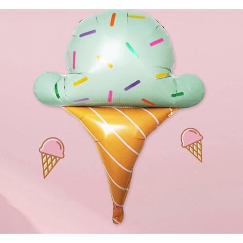 Colorful ice cream balloons childrens cone toys balloons birthday party room decoration arrangement balloons