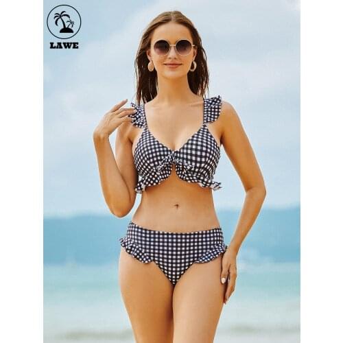 LAWEHXF Swimwear With Ruffles