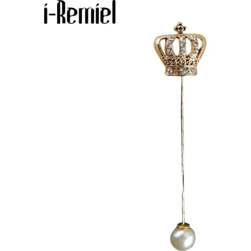 Promotion Hot Sale Plated Cross Trendy Broche Brooches For Crown Brooch Pin Shirt Collar Buckle Jackets Shawl Accessories