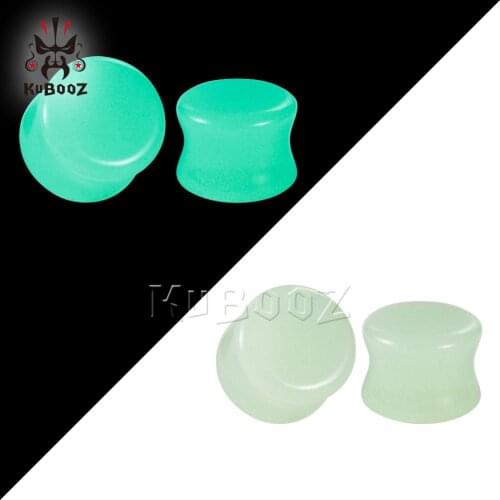 Wholesale Price Luminous Stone Polish Flesh Ear Piercing Plugs Expanders Body Jewelry Fashion Gift Gauges Stretchers 32PCS