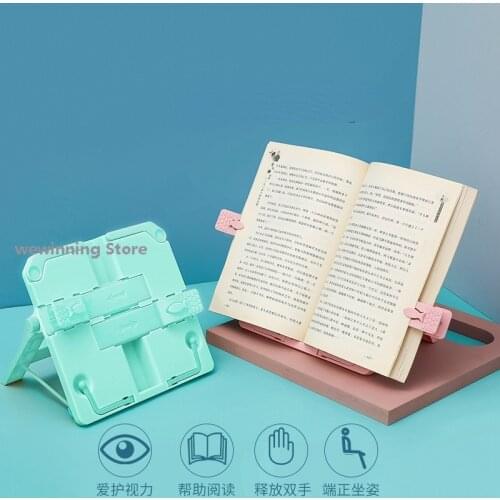 Reading Rack Student Folder Ins Multifunctional Girl Heart Bookshelf Primary School Students Simple Table Book Folder Binder