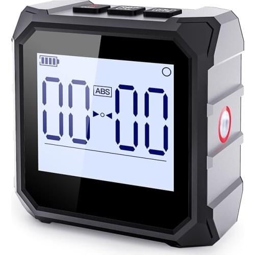 Professional Protractor Digital Inclinometer Angle Measure Box Laser Level Magnetic Base USB Chargable Goniometer FARWAY