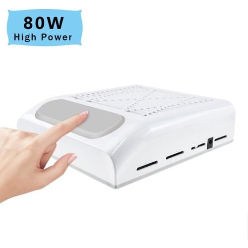 80W Big Power Vacuum Nail Dust Collector With Strong Suction Fan Manicure Machine Tools For Manicure Tools Nail Art Equipment