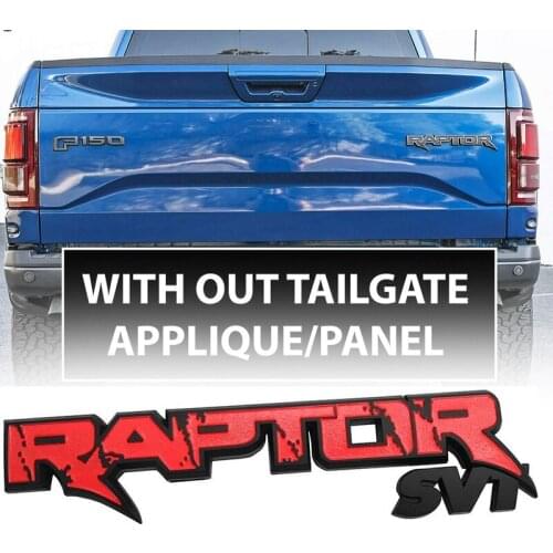 Car Rear Trunk Emblems Raptor SVT Emblem 3D Logo Tailgate Decal Replacement Stickers for Ford F150 2009-2014