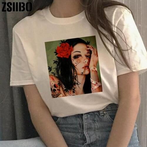 Women shirt cool girl Top vegan jersey black short sleeve T-Shirt clothing clothes vintage Harajuku tshirts punk camisas Print