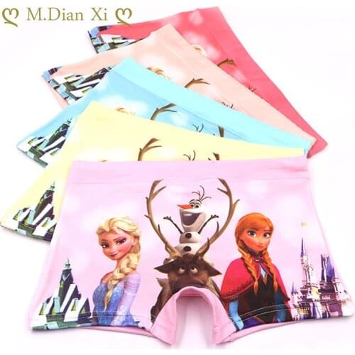 5Pcs/lot Baby Girls Cartoon Frozen Elsa Underpants Kids Underwear Cotton Panties Toddler Children Underwear 1-7years