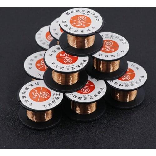 50 Pcs/lot 11.5 Meters DIY 0.1mm Diameter Wire Cable Thin Copper Wire Rotor Enamelled Wire DIY Electromagnet