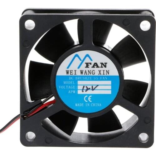 60mm×60mm×20mm DC 12V 2-Pin Cooler Brushless Axial PC CPU Case Cooling Fan 6020