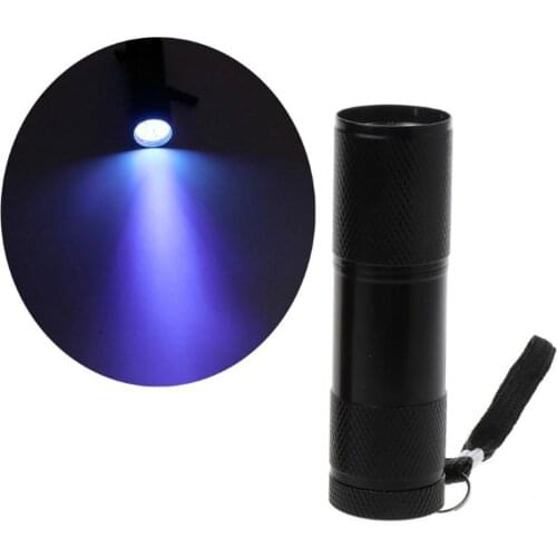 ANGELADY 9W UV Resin Curing Lamp Light 9 LED 395nm UV Nail Dryer Blacklight Flashlights Portable DIY Jewelry Tool