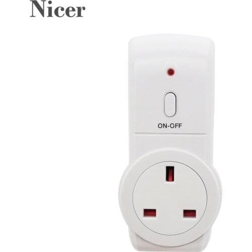 Wireless Remote Control Power Outlet Light Switch Socket 1 Plug 230V 110V DIY Home Improvement Wall Power Standard Socket