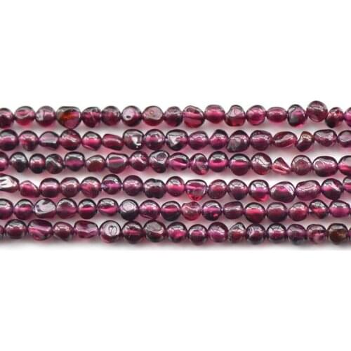 Joanlyn Grade AA Natural Rhodolite Garnet Irregular Shape Beads 4x4mm Rose Red Color NOT Dyed 15 Inch Strand GA56