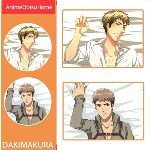 New Anime Attack on Titan Shingeki no Kyojin Jean Kirstein Male Pillowcases Dakimakura Hugging Body Pillow Case Cover Bedding
