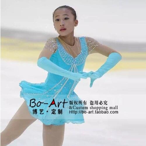 Ice Skating Dresses For Children Graceful New Brand Figure Skating Dresses For Competition DR4177