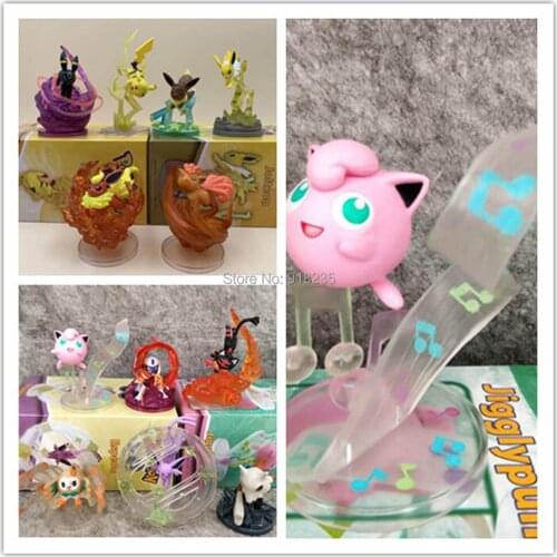 6PCS Pkc Row Lit Jig Esp Cub Esp Fla Jol Umb Esp Vul 7-10CM Pvc Action Figure Toys Retail