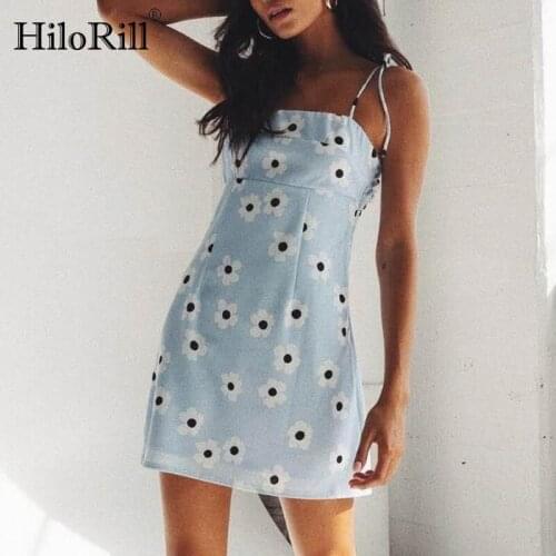 Синие летние платья HiloRill China At AliExpress