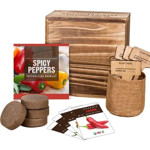 Herb Growing Tools DIY Garden Starter Kit Handmade Durable DIY Grow Set For Growing Herbs Indoors #W0