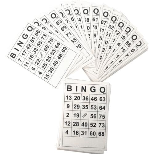 60Pcs Bingo Game Card Bingo Card For Fun Intellectual Development Game Playing Card For Family Party Adults And Kids Board Games