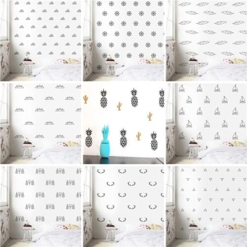 Lovely Design Pattern Wall Sticker Mural For Kids Rooms Babys Stickers Nursery Room Decor For Home Decoration Wallpaper