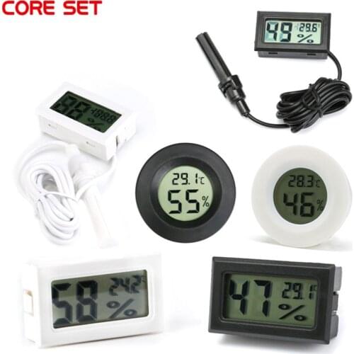 Mini LCD Digital Thermometer Hygrometer Probe For incubator Fridge Freezer Thermograph Temperature Humidity Meter Detector