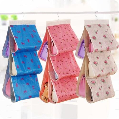 Washable Five Layers Bags Clothes Hanging Storage Bag Oxford Fabric Bags Organizer Wardrobe Miscellaneously Storage Bags
