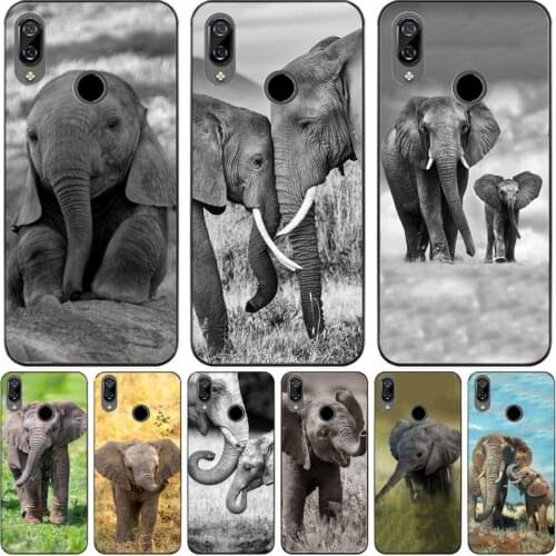 ZFGHSHYQ Mom And Baby Elephant Soft Cover Phone Case For Redmi 7 8 9 A K20 30 Pro Note 8 8t 9 Pro 9s