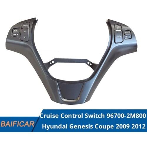 New Genuine Multi Function Button Steering Wheel Cruise Control Switch Black 96700-2M800VM5 For Hyundai Genesis Coupe 2009 2012