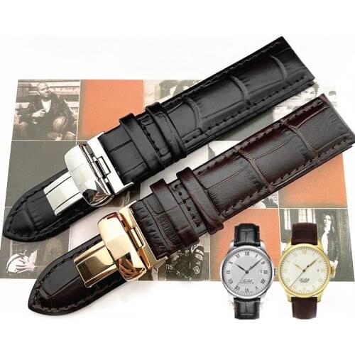 Leather Watchbands For Tissot Le Locle T17 T006 T085 T063 Metal Clasp Strap Watch Accessorie Genuine Leather Watch Bracelet Belt