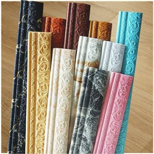 DIY Selfadhesive 3D Waistline Wallpaper Border for Kitchen TV background Wall