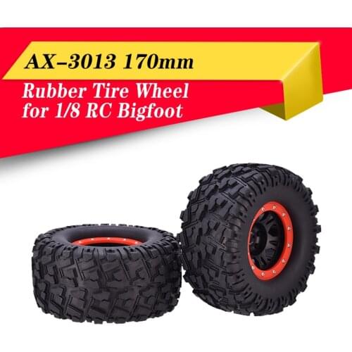 AUSTARHOBBY AX-3013 170mm Wheel Tires Tyre 17mm Hex For 1/8 RC Bigfoot Monster Truck HPI Savage FLUX HSP Traxxas HPI LOSI HSP