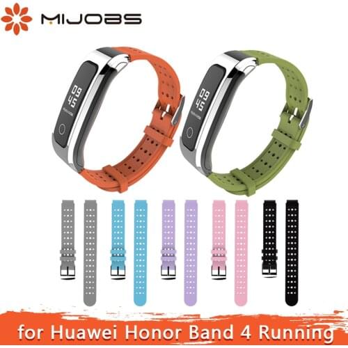 Mijobs Bracelet for Honor Band 4 Running Strap Silicone Sports Wrist Strap For Huawei Honor Band 4 Running Wristband Smart Watch